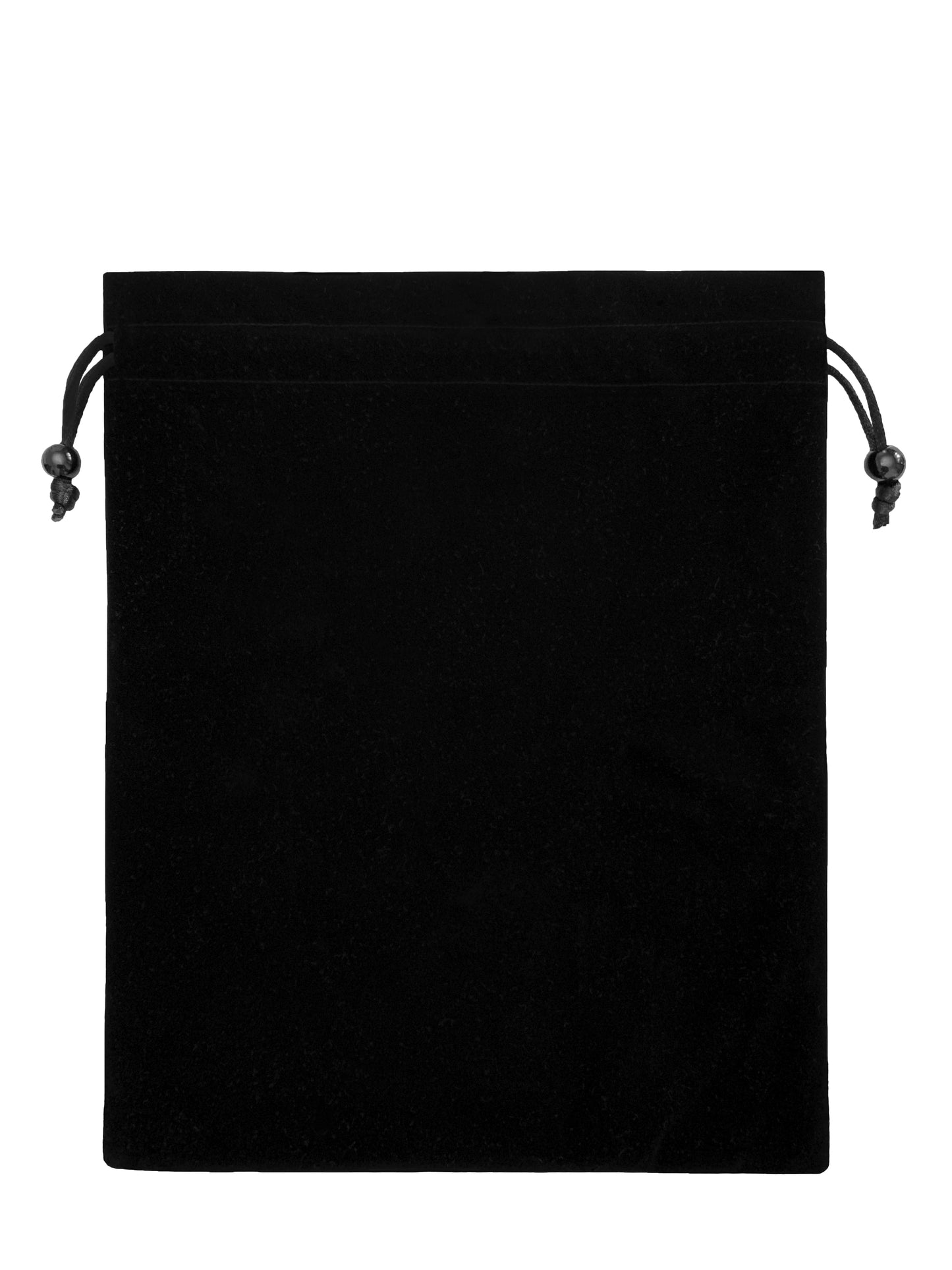 EFENDIZ Black velvet drawstring pouch, red velvet lining Inside 7.6 x 10.6 in; 11 x 13.5 in